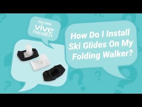 How Do I Install Ski Glides On My Folding Walker by Vive?