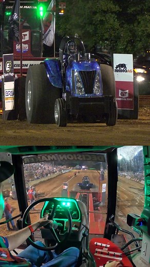 Ride on board a Tractor Pulling sled with