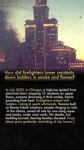 🚒 Rescue of 12 from Burning Building in Chicago in 2025 🔥🏙️
