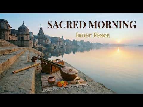 Sacred River Morning – Flute, Veena & Shruti Box | 1 Hour Inner Peace