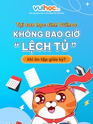 Giải pháp cho học sinh VUIHOC không lo ÔN LỆCH TỦ