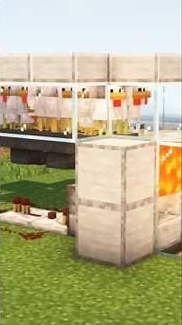 1.21.11 Easy Automatic Cooked Chicken Farm Tutorial #minecraft