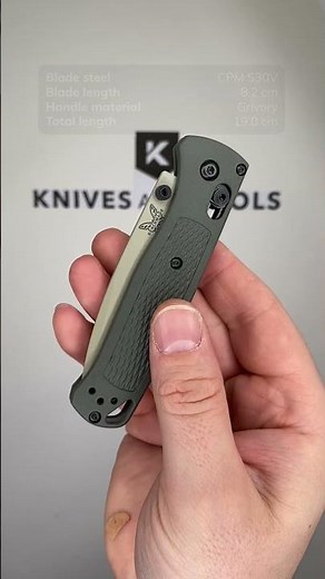 Benchmade Bugout 535TN 11 Cerakote S30V, Dark Olive Grivory, pocket knife
