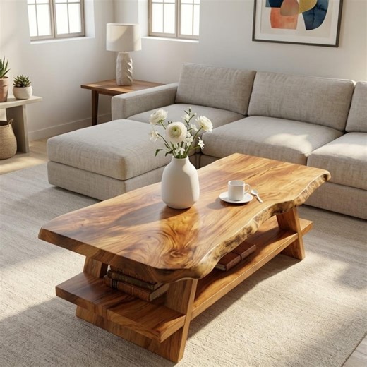 Asymmetrical Live Edge Coffee Table -rectangle Reclaimed Wood End Table - Handcrafted Reclaimed Farmhouse Centerpiece-extra Tables Available - Etsy