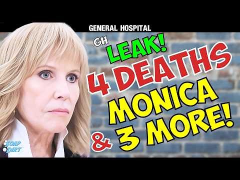 General Hospital LEAK: 4 Big Deaths Ahead! Monica & Other Tragedies! | Soap Dirt
