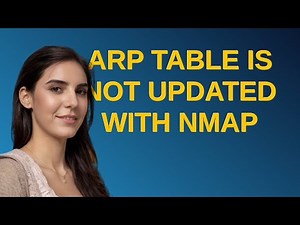 Networkengineering: ARP table is not updated with NMAP