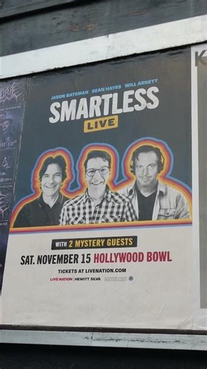 Smartless Live Hollywood Bowl Poster Los Angeles California USA September 25, 2025