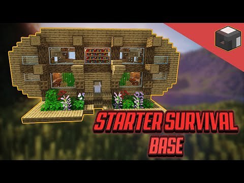 EASY Minecraft STARTER BASE | Minecraft Survival Starter Base Tutorial