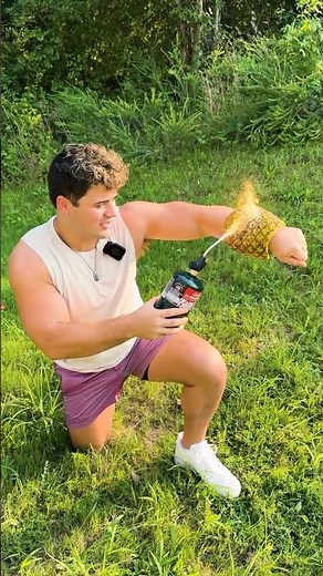 I TESTED if Pineapples are ACTUALLY Fire Resistant!! 😱 #shorts #fireresistance #experiment