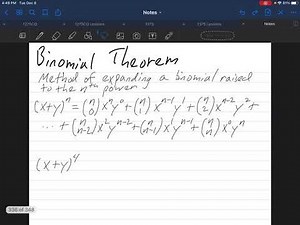 The Binomial Theorem