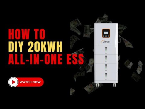 How to DIY 20KWh All-in-one ESS via 5KWh Standard Battery Module and 10KW Deye Hybrid Inverter