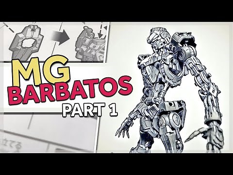 GUNPLA BUILD: Part 1 - 1/100 MG Barbatos / Assembling the most awesome Gunpla inner frame ever