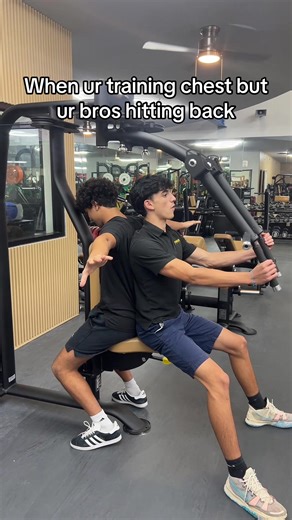 When ur hitting chest but ur boy hitting back #gym | chest workouts at gym