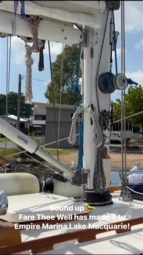 ✨ Fare thee well, Fare Thee Well ✨ Our beautiful timber yacht has made it safely up to @empiremarinalakemacquarie for the Heaven Can Wait sailing event next weekend ⛵️🌊 As major sponsors of the event, we figured it was about time our gorgeous girl became part of it. Fare Thee Well is no stranger to racing — she sailed the Sydney to Hobart three times in her early days and has clocked up many memorable races on Sydney Harbour since 🏁⚓️ What I’m most proud of though is not just caring for this m
