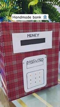 Handmade bank 🏦| Easy DIY paper craft tutorial #diy #ideas #bank #shorts #tutorial