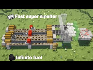 Minecraft Ultimate Super Smelter 1.21 - Infinite fuel - 17,280