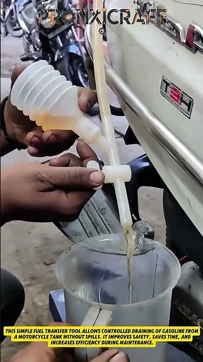 Smart Fuel Transfer Tool for Motorcycles | Clean & Easy Fluid Drain Hack
