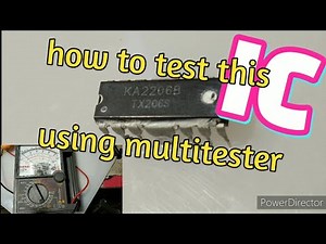 how to test this IC using multitester ‪@litsmixtv‬