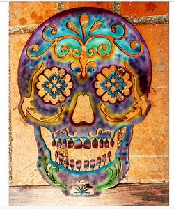 Sugar Skull, Day of the Dead, Skull, Metal Skull, Metal Art, Skull Wall Art, Skull Art, Skull Decor, Skull Wall Hanging, Sugar Skull Art - Etsy