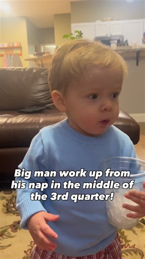 It’s the end of the third quarter and Big man just woke up!! He’s pumped and a little groggy but still a BIG Ole Miss fan!!! Let’s do this rebs! #hottytoddy #olemiss #thegrove #olemiss #sec | Lisa Parks Patti