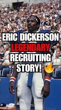 Eric Dickerson TELLS his LEGENDARY RECRUITING STORY and WHY he CHOSE SMU! 🔥#shorts #nfl