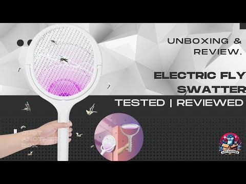 FORMIZON Electric Fly Swatter, Type C Rechargeable Insect Zapper, 90° Rotating Fly Mosquito Killer