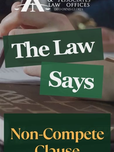 What does the law say about the Non-Compete Clause? Read here: www.alburolaw.com/non-compete-clause/ Like us for more updates! Subscribe to our newsletter here: https://bit.ly/AlburoLawNewsletter #noncompeteclause #LaborLaw #employmentcontract #LegalTipsPH #PublicInfoPH #PhilippinesLaw #KnowYourRightsPH #AbogadoPH #BatasPH #AlburoLaw #foryoupage #trending #fypシviralシ #trendingviralvideo #fypシviral #fYp #LaborLawPH