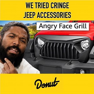 136K views · 1.4K reactions | We test some of the cringiest Jeep products we could find for sale. | Donut Media | Facebook