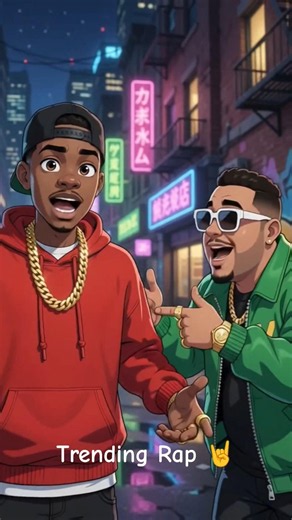 Two Cartoon Rappers Spit Fire Together! 🎤🔥 #youtubeshorts #usa #trendingshorts
