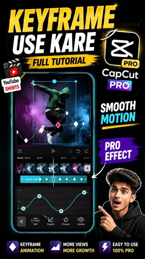 CapCut Pro Keyframe Tutorial 🔥 | Keyframe Use Kaise Kare? | Smooth Animation Editing