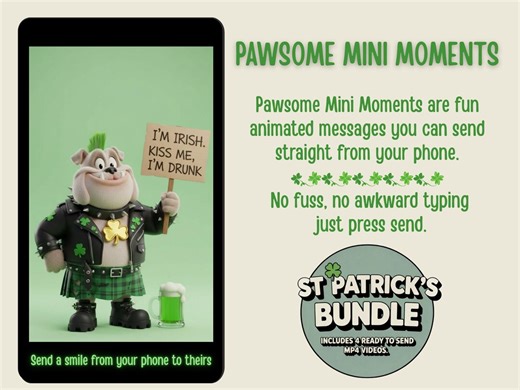Happy St Patrick’s Day Animated Video Bundle | Fun MP4 Messages (digital Download) - Etsy UK