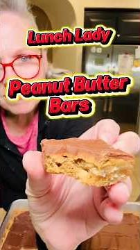Lunch Lady Peanut Butter Bars with Chocolate Frosting
