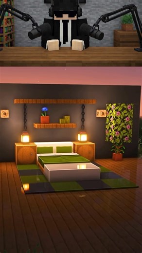 How to Make a Cute Bed in Minecraft 😍 | Easy Bed Design #shortsfeed