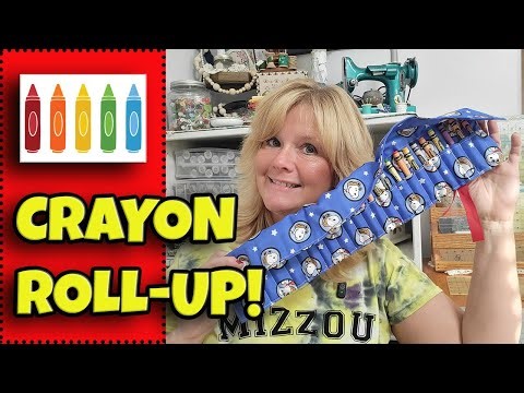 How to Sew a Crayon Holder | Cute + Fast Gift Tutorial
