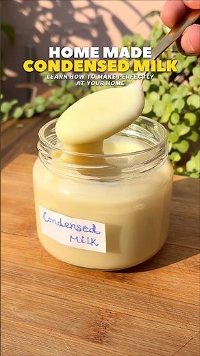 🥛😍Homemade condensed milk recipe 😍🥛#condensedmilk #homemade #kitchenhacks #ytshorts