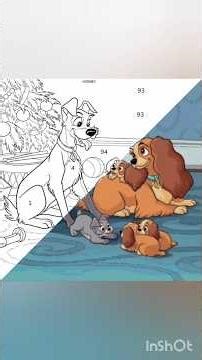 Lady and the Tramp.Coloring.