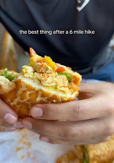 Better than IKES??? They got Dutch crunch and sooo many sandwich options just like Ike’s. I’d say they are pretty comparable. Went here after a 6 mile hike in Laguna and it sure did hit the spot. I got the ‘Get chicky with it’ sandwich on Dutch crunch with everything except onions and pickles. Mine comes with chicken breast, avocado, and bacon. He got the ‘hot chick’ sandwich with everything except pickles. His comes with pepper jack, chicken breast, bomb sauce and hot sauce. #food #foodie #food