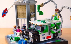 蜘蛛侠 VS Doc Ock diorama场景 乐高MOC拼搭教程
