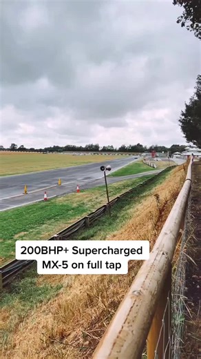 Mazda MX-5 Supercharged Racer on the Track