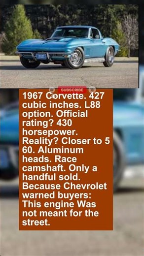 Chevrolet Built This Corvette Too Powerful