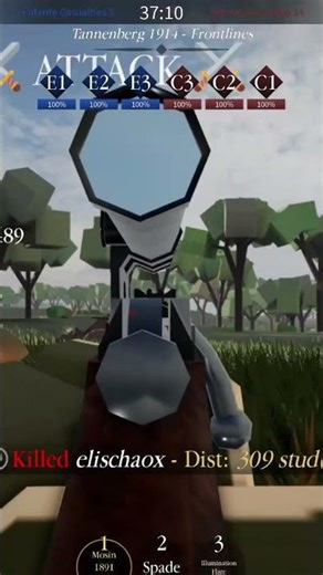 Ez No Scopes :) #entrenched #roblox #shorts