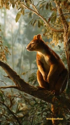 Tree Kangaroo 😲 | पेड़ों पर रहने वाला कंगारू | Amazing Wildlife Facts#ytshorts