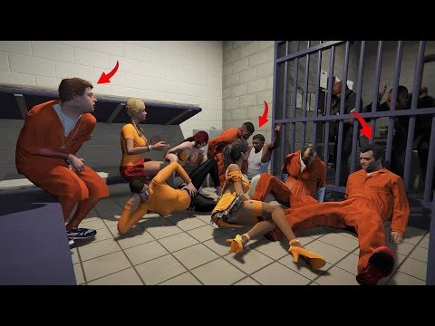 "The Cops" Arrest Me Michael Trevor Jimmy Amanda Tracey And Franklin For Stealing Car In GTA 5!