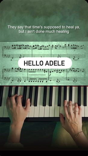 Natalie | Pianist & Composer • Lessons • Sheet Music | Play and Sing Adele’s Song 🎹 . Hello. Adele. Piano 💚 . You can find the sheet music link in my story highlights or message me in DM🙏 . .... | Instagram
