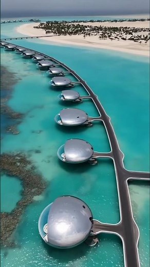 Inside Saudi Arabia’s Futuristic Floating Resort | Shebara Island #travel #saudiarabia #trending