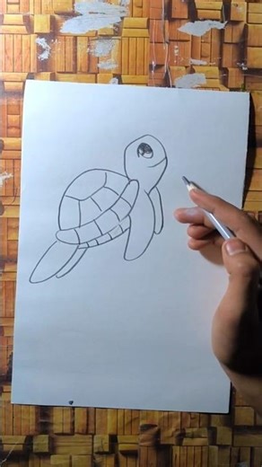 Easy Turtle Drawing || How to Draw Turtle #drawing #art