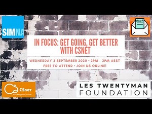 Webinar 7: Get Going Get Better with CSnet