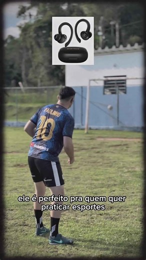 Virada épica com o meu fone Stage Esportivo #stagesound #fonedeouvido #futebol #golaço #futebolshorts