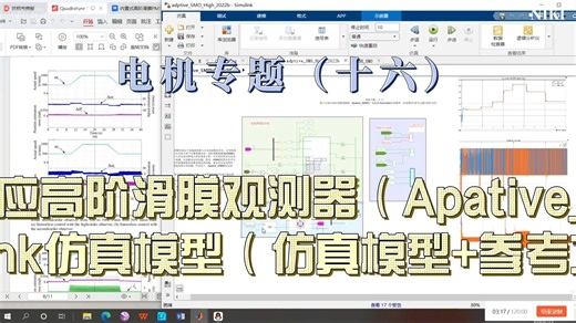 电机专题（十六）基于自适应高阶滑膜观测器（Apative_HSMO）电机控制simulink仿真模型