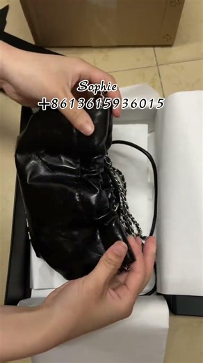 CHANEL MINI 22 Bag Lambskin/ silver Black Leather Hobo/Looping Bag Review #chanelbag #trustedseller